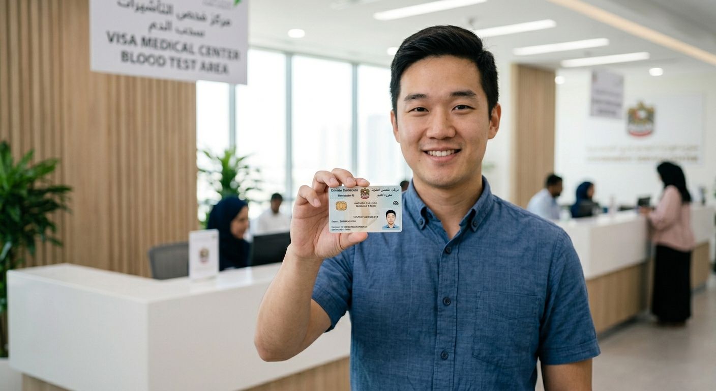 typing desk / Emirates ID service counter